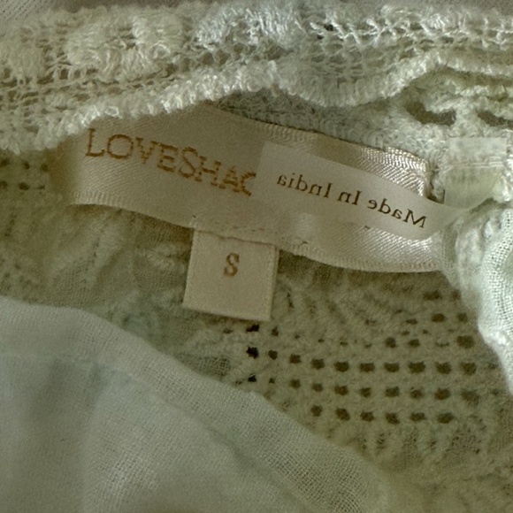 Love Shack Fancy Sully Lace Embroidered Cami Blouse Top in Lily Pond Hand Dye - Picture 6 of 6